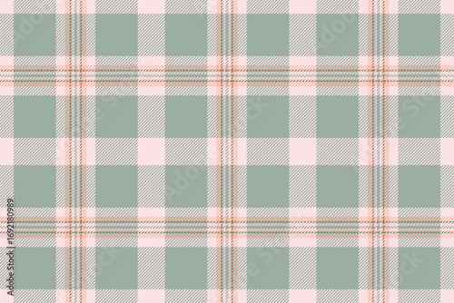 Elegant plaid pattern in muted green, pink, and beige tones. A classic design perfect for textiles, backgrounds, and adding a touch of rustic charm.