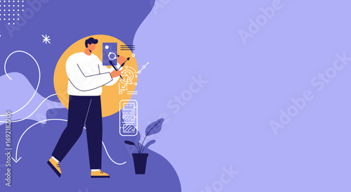 Creative professional sketching ideas on a tablet, symbolizing innovation, user experience design, and digital development. Ideal for technology and business concepts.