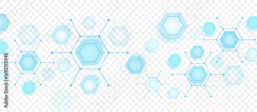 Molecular structure and genetic engineering, atom, neural network, neurons, DNA molecule. Scientific research concept for healthcare, medical, technology, chemistry, science template presentation