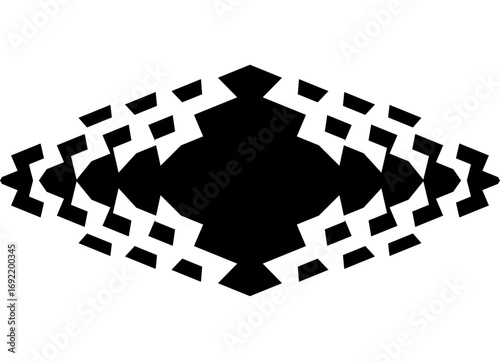 Vector black pattern on white background. Graphic design element for advertising, printing, packaging and interior. Sports Vector background. Game, label, shield