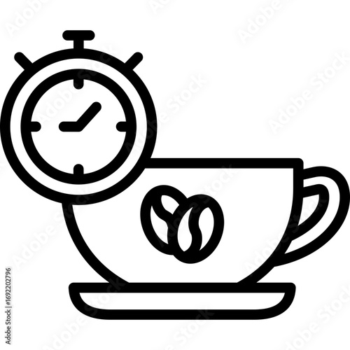 coffee time line icon