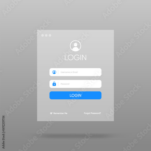 Set of Sign Up and Sign In forms. Registration and login forms page. Professional and User-friendly web and UI UX design elements. Modern Sign in and Register page. Username, email and password.