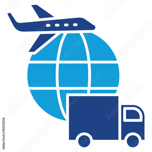 Logistics Solid Icon Element For Design