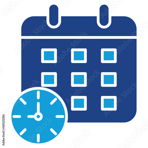 Scheduling Solid Icon Element For Design