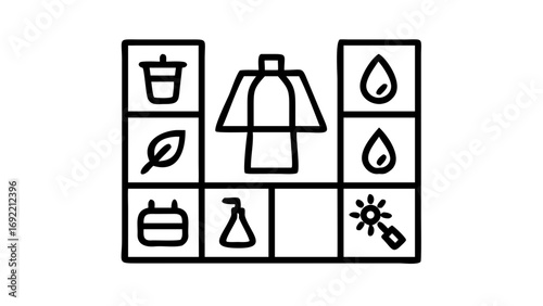Sustainable clothing manufacturing eco friendly process diagram recycle water leaf lab