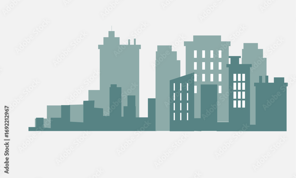 Fototapeta premium city bulding background vector art