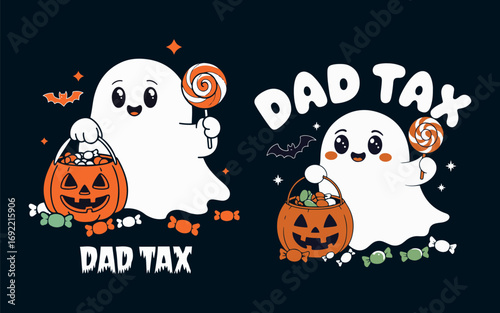 hallowen bo-tiful ghost with pumpkin tshirt design, hallowen party skull and skeleton, bones, horror night vector design.