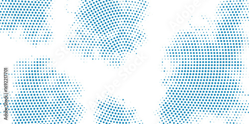 Light BLUE vector cover with spots. Glitter abstract illustration with blurred drops of rain. Template for your brand book.