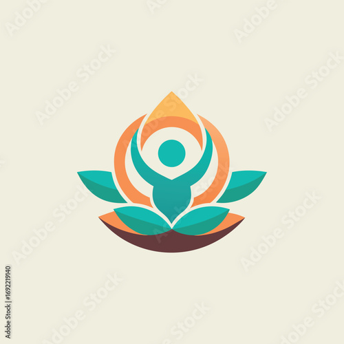 yoga logo design vector 