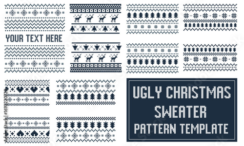 Ugly Christmas Sweater pattern template