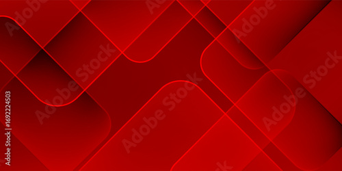 Red Geometric Abstract Background. Modern trendy design in vector illustration