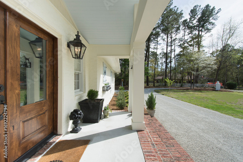 Front porch of beach house
