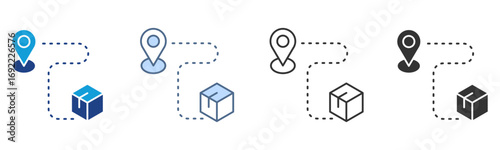 Tracking Icon Set Multiple Style Collection