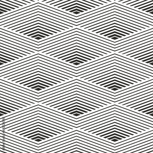 Abstract geometric pattern with repeating diamond shapes and textured lines