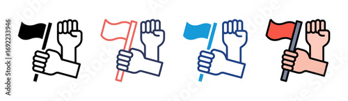 Activism Icon Set Multiple Style Collection