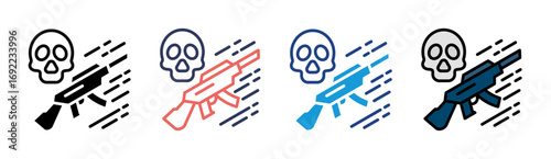 War Icon Set Multiple Style Collection
