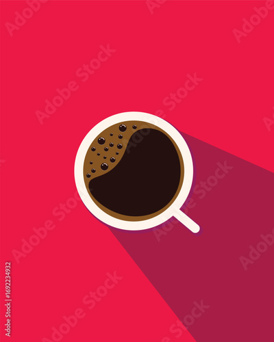 Minimalist Coffee Drink Symbol Vector