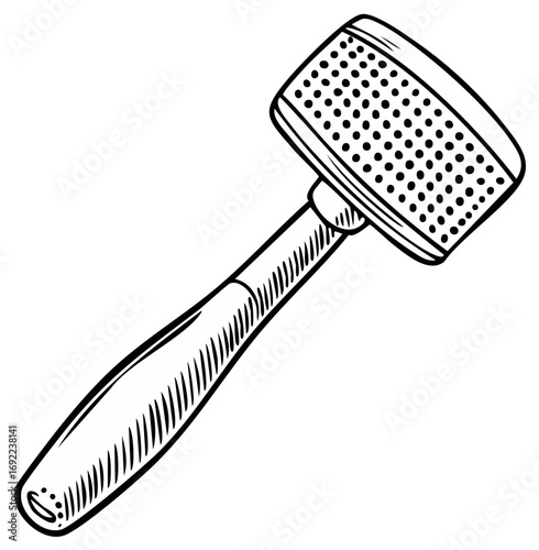 Handheld Pet Grooming Brush for Fur Detangling and Care