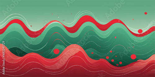 Colorful wavy lines create a seamless, abstract vector illustration for a modern and fluid backdrop