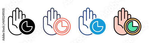 Limit Icon Set Multiple Style Collection