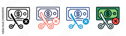 Tax Free Icon Set Multiple Style Collection