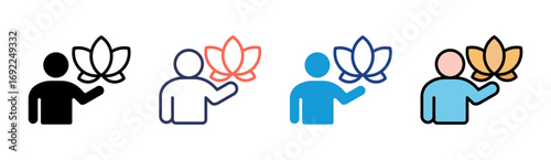 Wellness Program Icon Set Multiple Style Collection