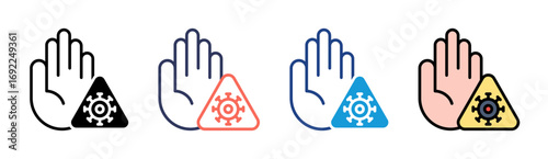 Preventive Icon Set Multiple Style Collection