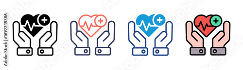 Healthcare Icon Set Multiple Style Collection