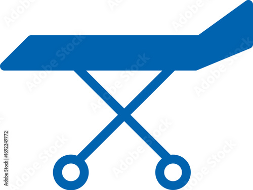 Stretcher Icon – Patient Transport Medical Equipment Vector
