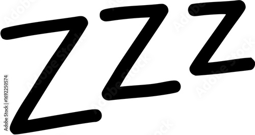 ZZZ hand draw icon vector