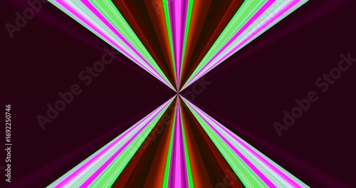 Animated background with an abstract, hourglass-like shape formed by converging colorful lines.