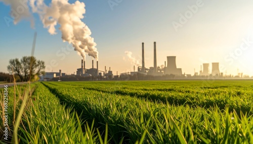 Industrial Pollution and its Impact on Agriculture A Visual Representation
