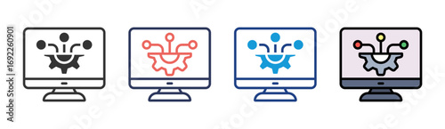 Software Icon Set Multiple Style Collection
