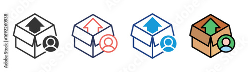 Deployment Icon Set Multiple Style Collection