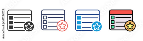 Feature Icon Set Multiple Style Collection