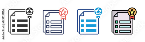 Features Icon Set Multiple Style Collection