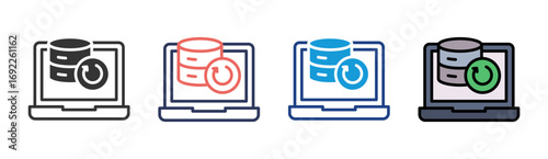 Rollback Icon Set Multiple Style Collection