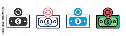 Currency Exchange Icon Set Multiple Style Collection