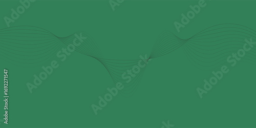 shiny green lines effect vector background. Dynamic translucent soft gradient stream motion. Violet neon color wave. Light trail wave, fire path trace line and incandescence curve twir simple mode