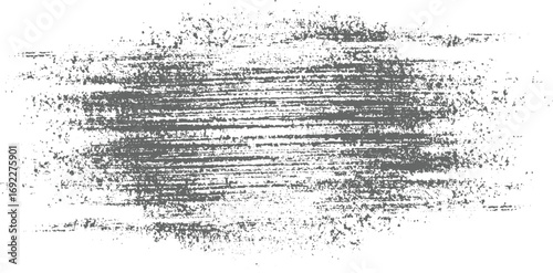 A distressed grayscale abstract background with horizontal brush strokes and scattered speckles.