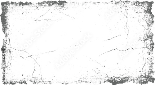 A distressed grey and white textured frame with cracks and rough edges.