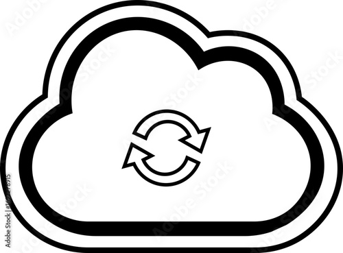 Cloud icons. Natural weather symbol of rain, cloud services, hosting, Cloud drive storage or cumulus cloud flat icon for apps and website Vector Illustration !