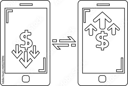 Investment line icon set. Investment, Profit, Asset, Investor, Portfolio, Dividend, Capital, Risk, Inflation icons vector, vector illustration !