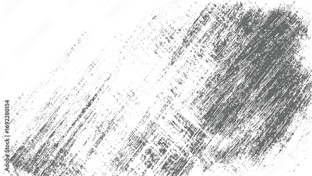 Obraz premium A distressed gray diagonal scratch texture on a white background.