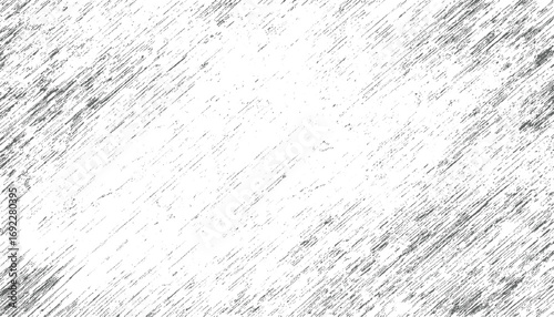 A white background with scattered gray diagonal lines and textured marks creating a distressed pattern.