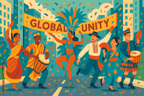 Global Unity Festival - Celebrating Cultures with Colorful Dance, Music, and Diversity