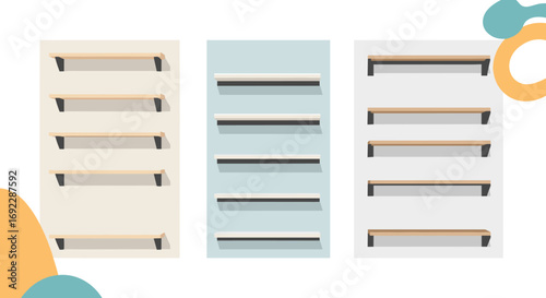 Modern floating shelves for home decor and storage solutions organization display