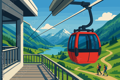 Mountain Cable Car Adventure with Scenic Views