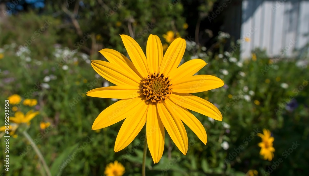 Fototapeta premium Close-up of a bright yellow flower (2)