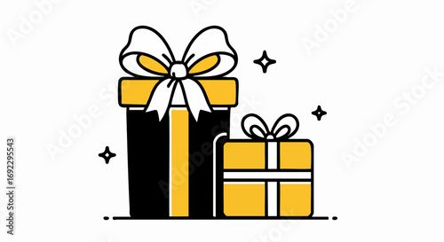 Delightful presents with stars, perfect for birthdays, Christmas, celebrations, or showing someone you care